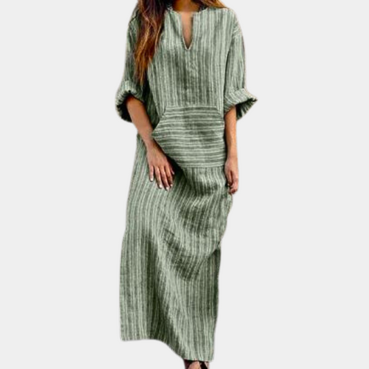 Casual gestreepte zomerjurk voor dames