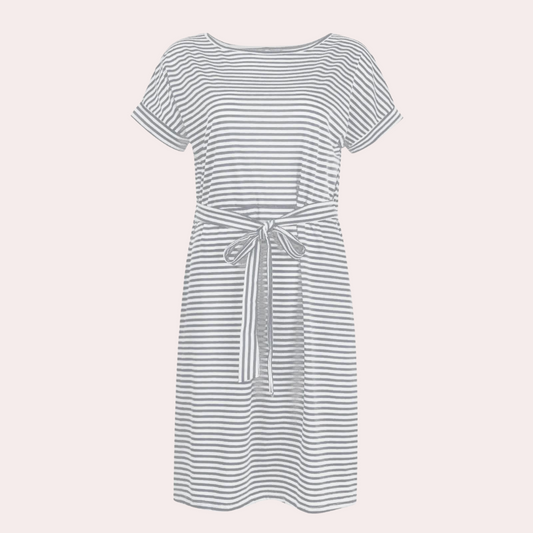 Gestreepte zomerse casual jurk voor dames