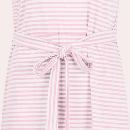 Gestreepte zomerse casual jurk voor dames