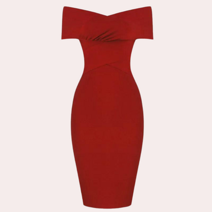 Elegante off-shoulder zomerjurk voor dames