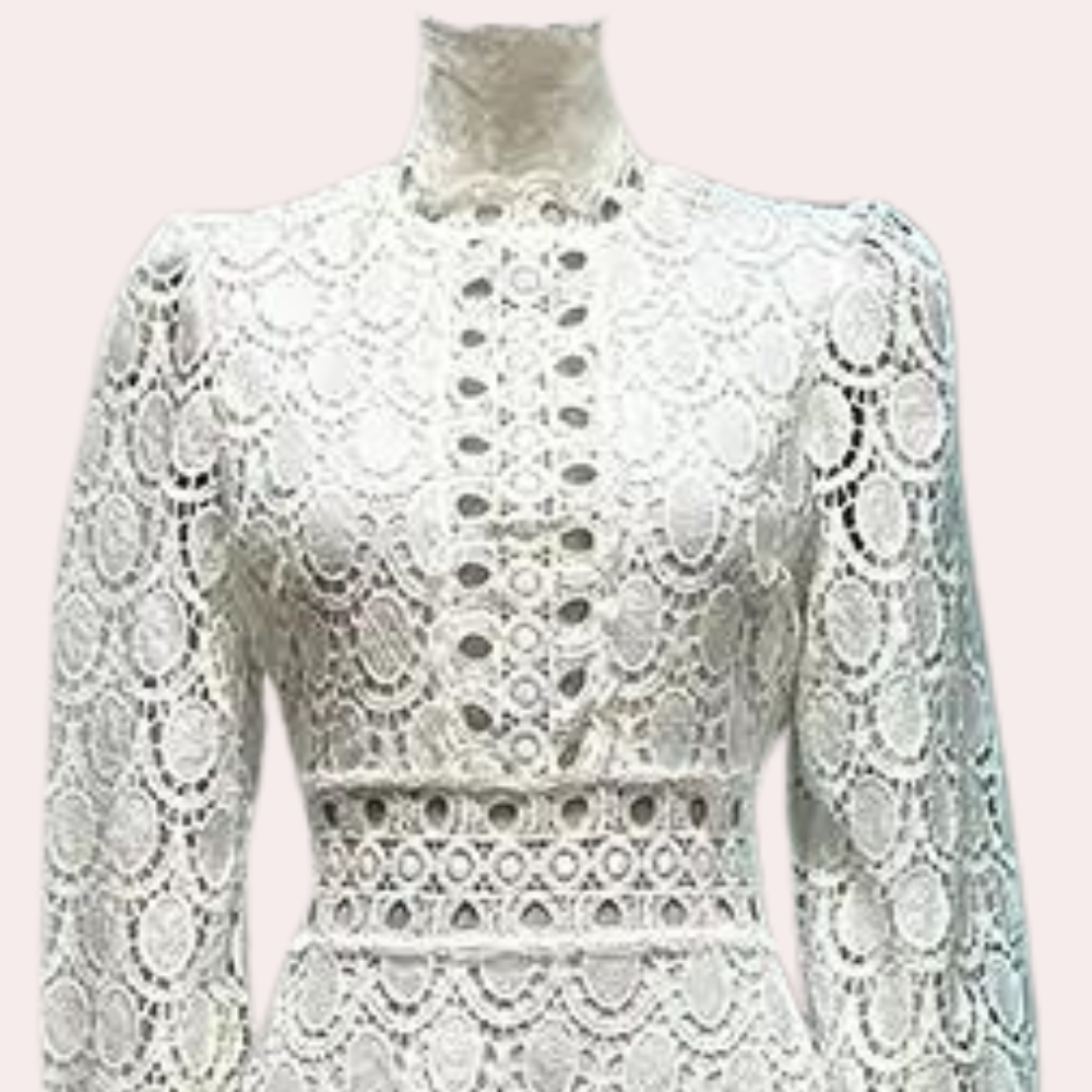 Elegante kanten zomerjurk voor dames