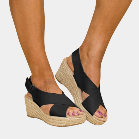 Comfortabele zomerse sleehak sandalen voor dames
