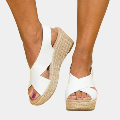 Comfortabele zomerse sleehak sandalen voor dames