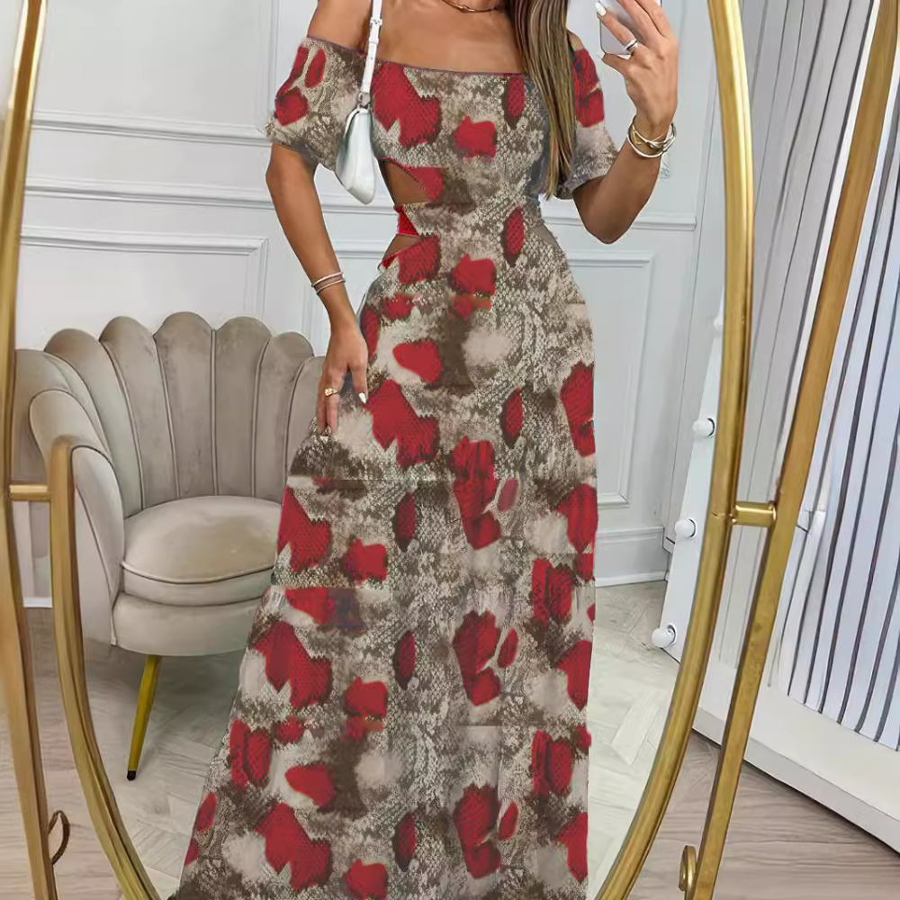 Modieuze off-shoulder zomerjurk voor dames