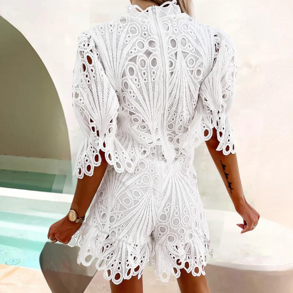 Tweedelige elegante damesset voor de zomer