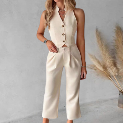 Elegant zomer vest en elegante broek voor dames