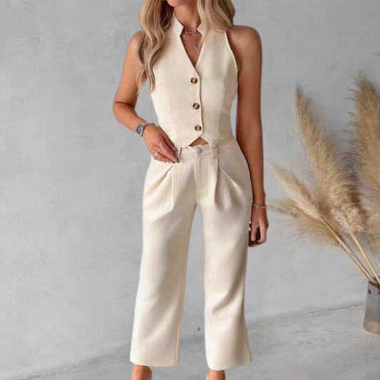 Elegant zomer vest en elegante broek voor dames
