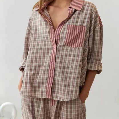 Comfortabele zomerse pyjamaset voor dames