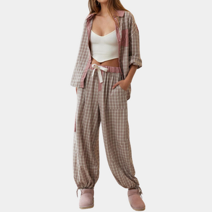 Comfortabele zomerse pyjamaset voor dames