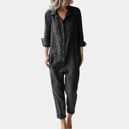 Casual jumpsuit voor dames met lange mouwen - Perfect voor de zomer