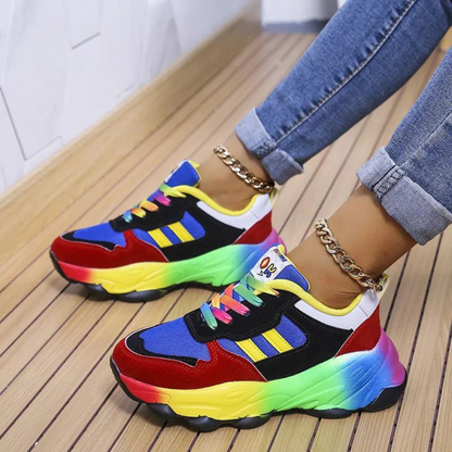 Henriette - Trendy veelkleurige zomerschoenen voor dames