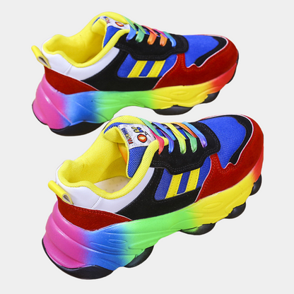 Henriette - Trendy veelkleurige zomerschoenen voor dames
