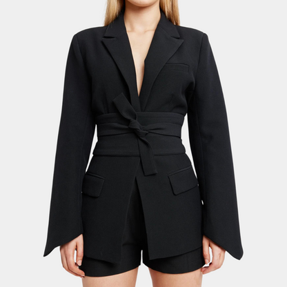 Thalassa - Elegante zomerblazer met riem voor dames