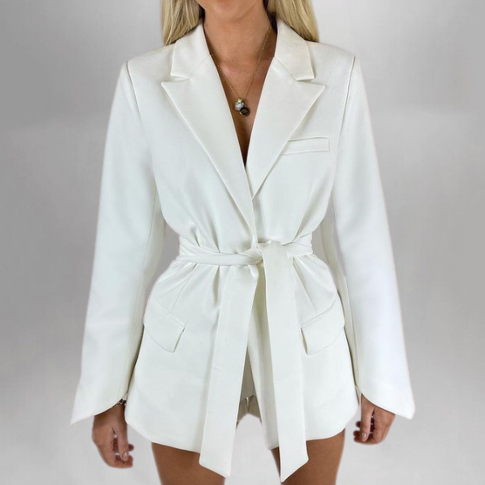 Thalassa - Elegante zomerblazer met riem voor dames