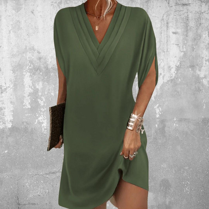 Brina - Elegante V-Hals Zomerjurk voor Dames