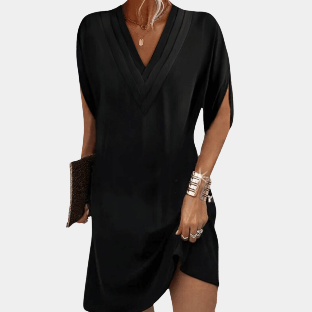 Brina - Elegante V-Hals Zomerjurk voor Dames