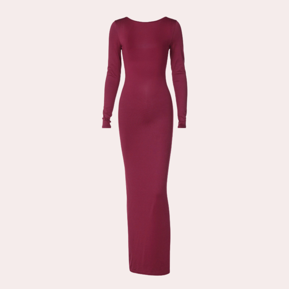 Faustina - Elegante Maxi Zomerjurk met Open Rug