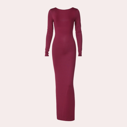 Faustina - Elegante Maxi Zomerjurk met Open Rug
