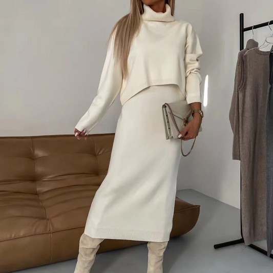 Ria - Comfortabele Midi-jurk Set voor Dames - Zomerse Stijl