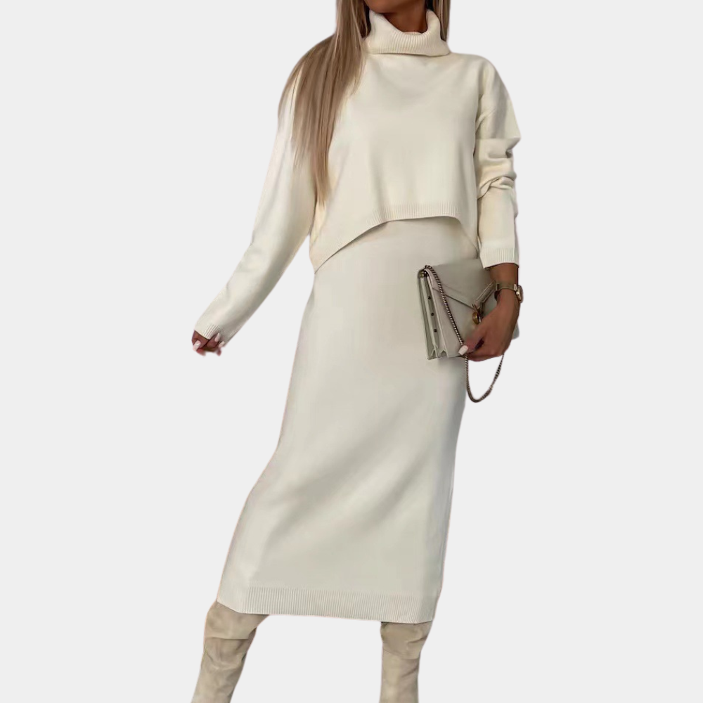 Ria - Comfortabele Midi-jurk Set voor Dames - Zomerse Stijl