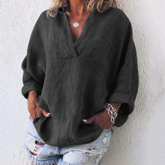 Brenda - Luxe oversized damesblouse voor de zomer
