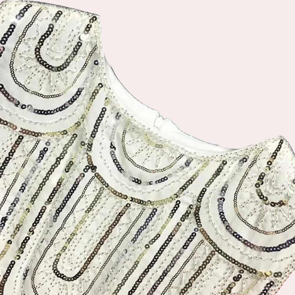 Veronica - Glamoureuze pailletten zomer mini jurk voor dames