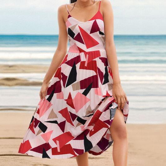 Belle - Elegante midi zomerjurk