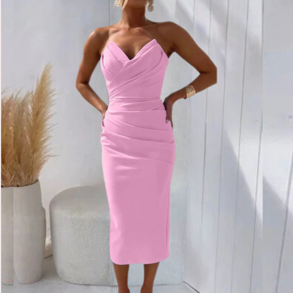 Paulita - Strapless zomerjurk voor dames - Perfect voor Lente en Zomer