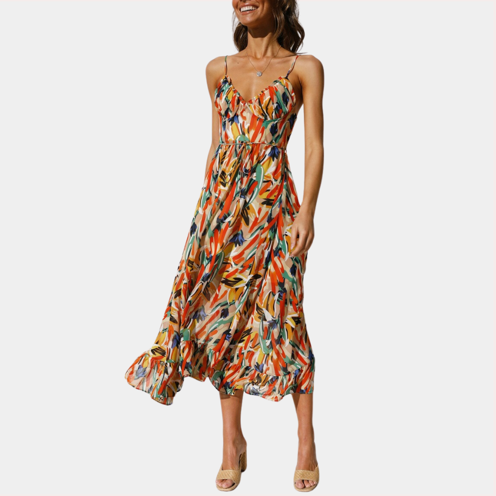 Trella - Luchtige zomerse midi-jurk voor dames