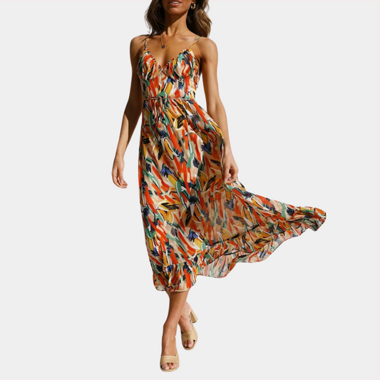 Trella - Luchtige zomerse midi-jurk voor dames