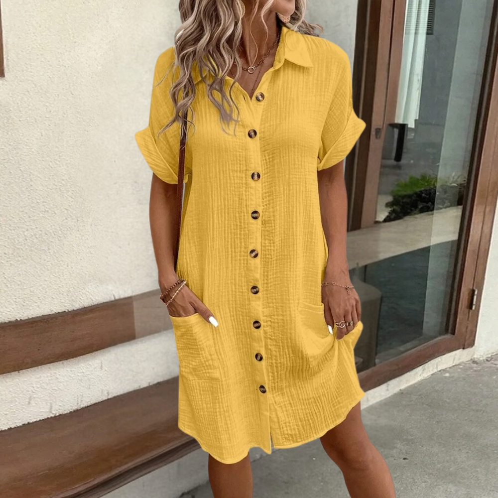 Valeria - Luchtige Midi Zomerjurk voor Stijlvolle Vrouwen - Perfect voor Lente en Zomer