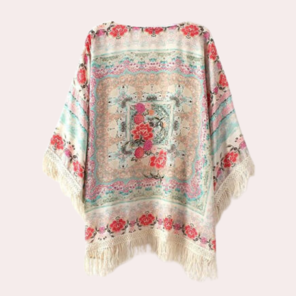 Marjorie - Bohemien Bloesem Losse Fit Zomer Cardigan