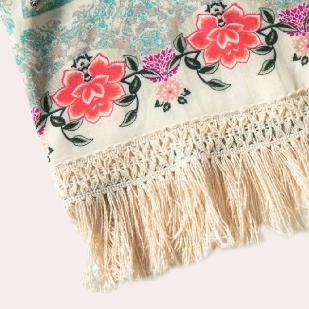 Marjorie - Bohemien Bloesem Losse Fit Zomer Cardigan