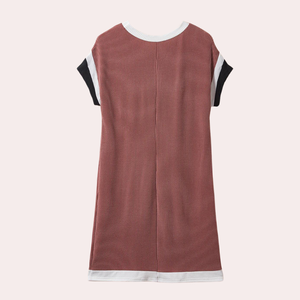 Henriqua - Dames Casual Chic Zomerse Pinstripe Jurk