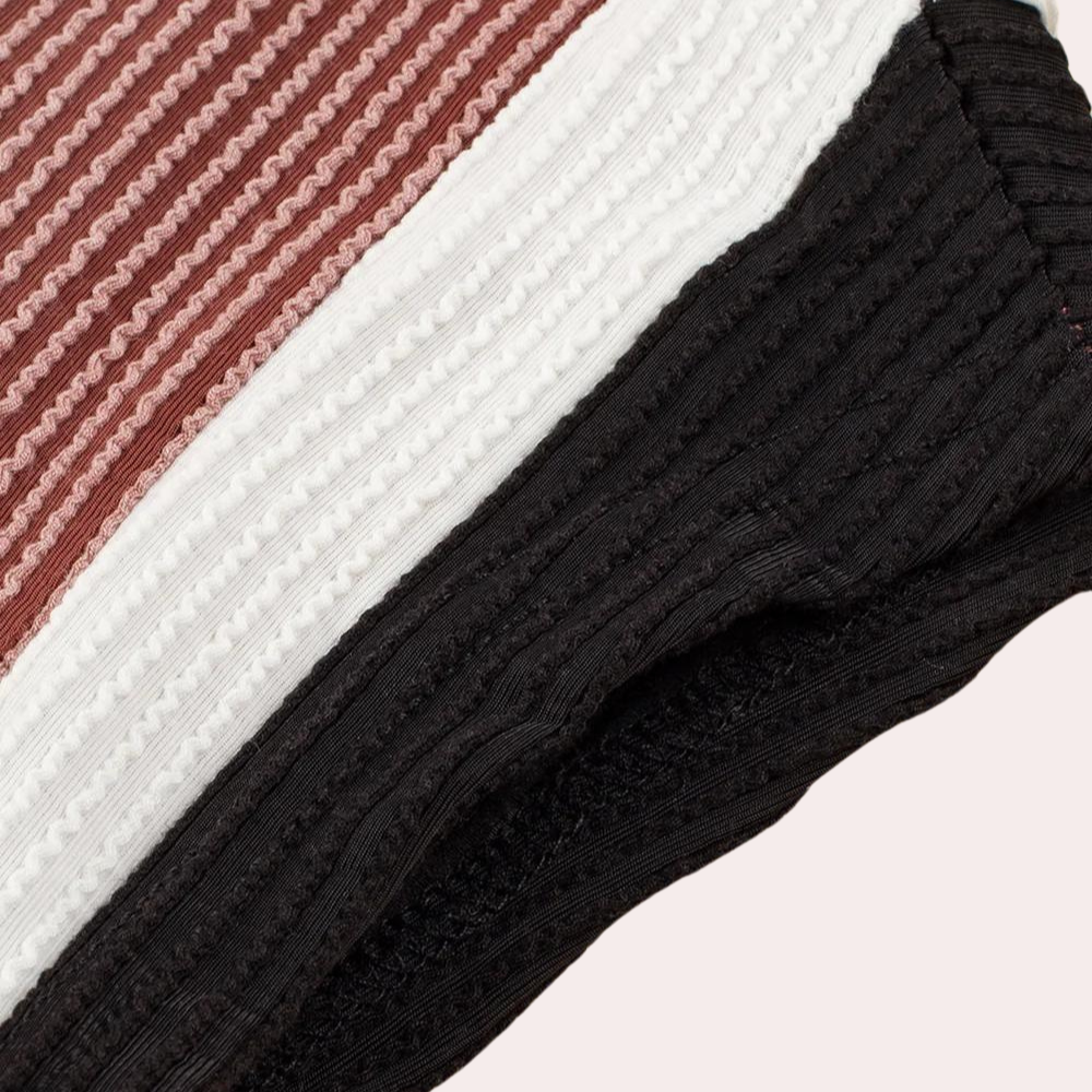 Henriqua - Dames Casual Chic Zomerse Pinstripe Jurk