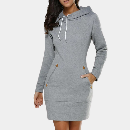 Ines - Lichte zomerjurk met capuchon voor vrouwen