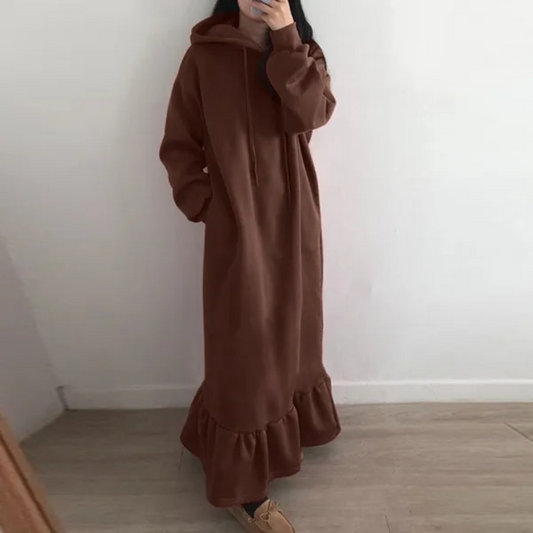 Mandy - Lange dames hoodiejurk voor de zomer