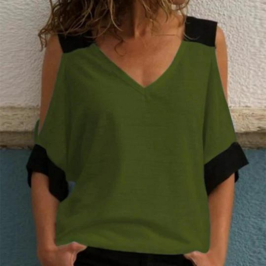 Elvira - Casual Zomertop met Koude Schouders voor Dames