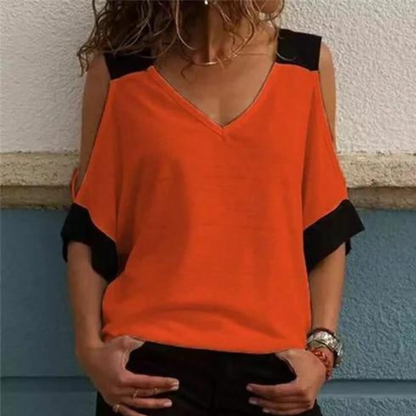 Elvira - Casual Zomertop met Koude Schouders voor Dames
