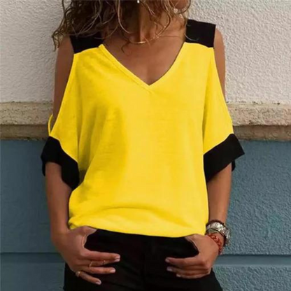 Elvira - Casual Zomertop met Koude Schouders voor Dames