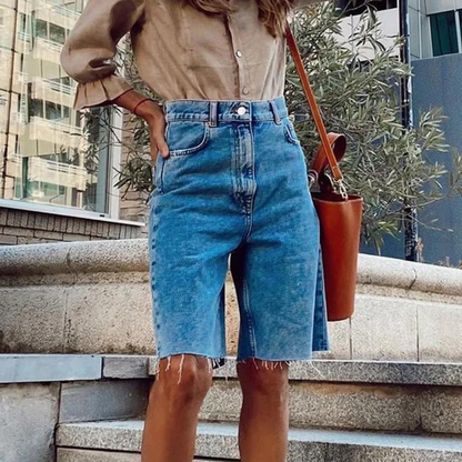 Dora - Casual Dames High Waist Zomerse Korte Broek