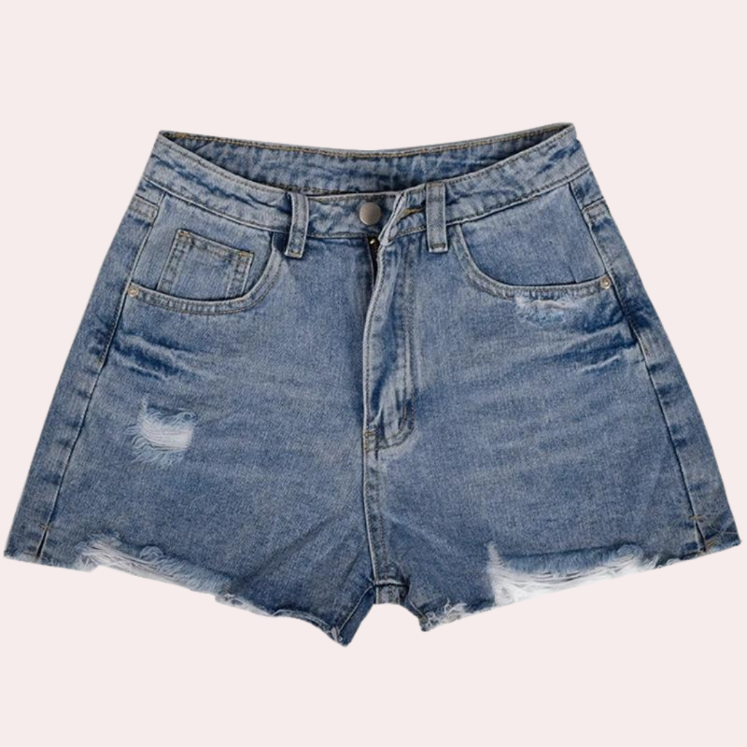 Ondine - Trendy Denim Shorts voor Dames - Zomerse Stijl