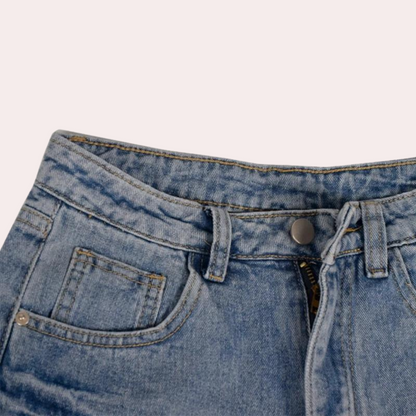 Ondine - Trendy Denim Shorts voor Dames - Zomerse Stijl