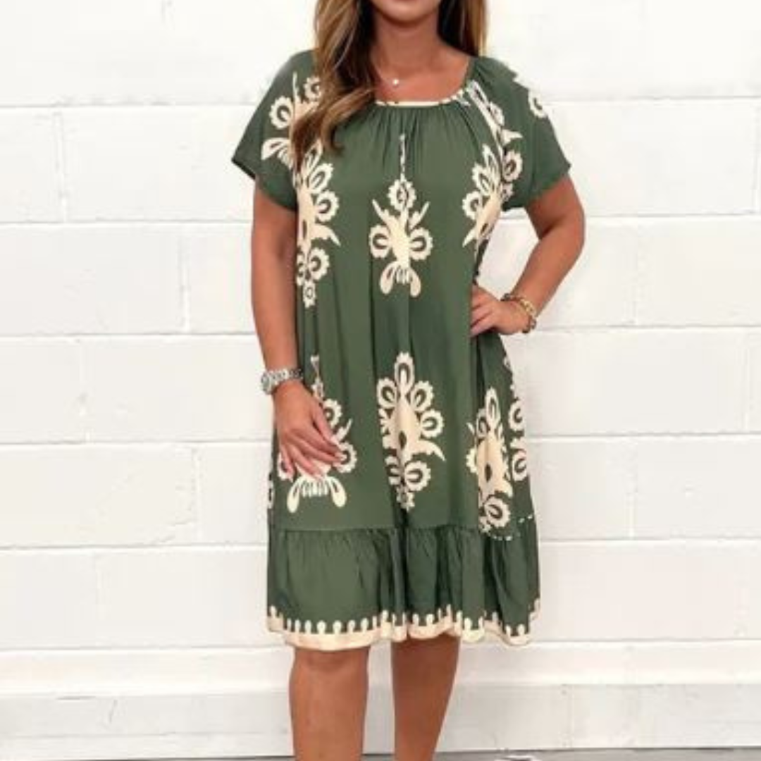 Ulana - Elegante Midi-jurk voor dames - Zomerse Stijl