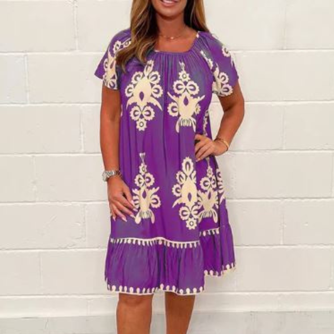 Ulana - Elegante Midi-jurk voor dames - Zomerse Stijl