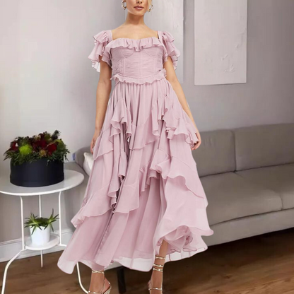 Ula - Elegante Zomerjurk met Laagjes voor Dames