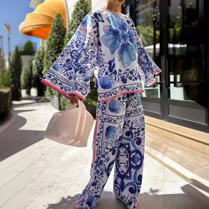 Verity - Elegante damesset met bloemenprint voor de zomer