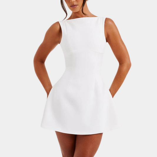 Janelle - Dames Stijlvolle Mouwloze Lente/Zomerjurk