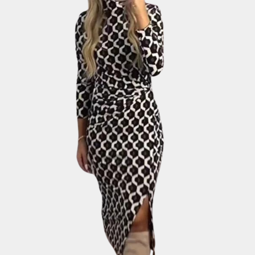 Paulinka - Zomerse jurk met moderne print voor dames