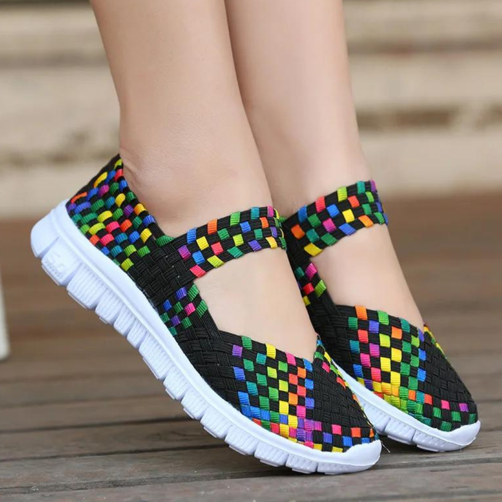 Evelyne - Ademende en kleurrijke zomerse damesschoenen